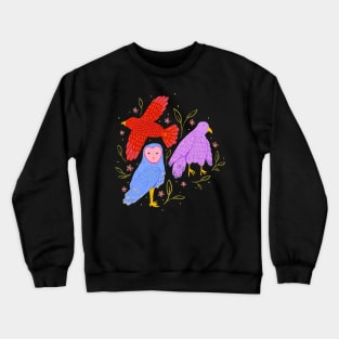 Birds of prey: Vibrant owls, kites, falcons, & hawks Crewneck Sweatshirt